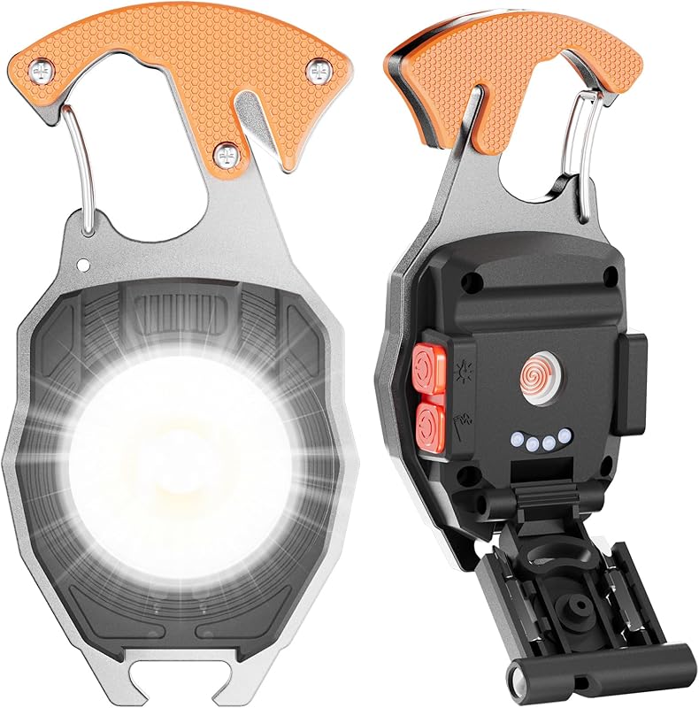 SEANCHEER Keychain Flashlights Rechargeable Emergency